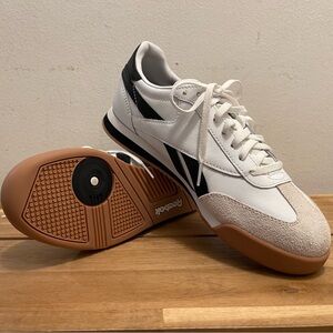 Reebok Classic Smash Edge White Black Gum Sneaker - Women's 7